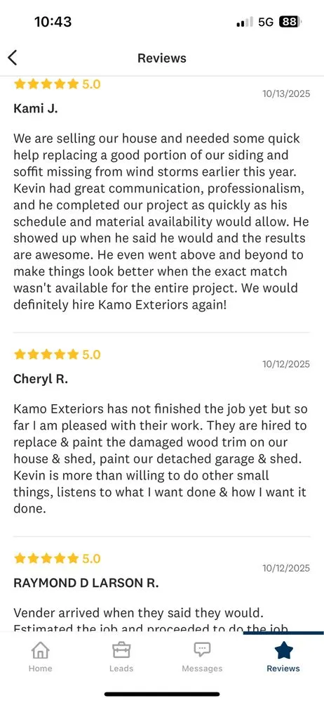 Slide of Kamo Exteriors