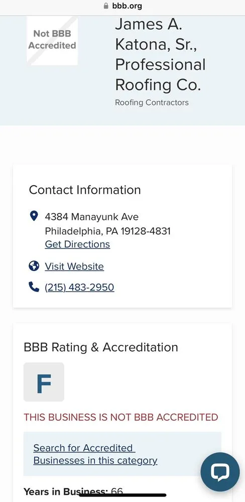 Slide of Katona James A Sr Roofing