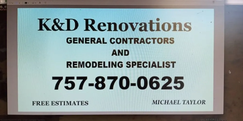 Slide of K&D Renovations