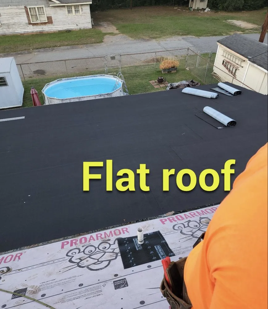 Expert flat roof repair near you in Moore, SC by Kevco Roofing Pros