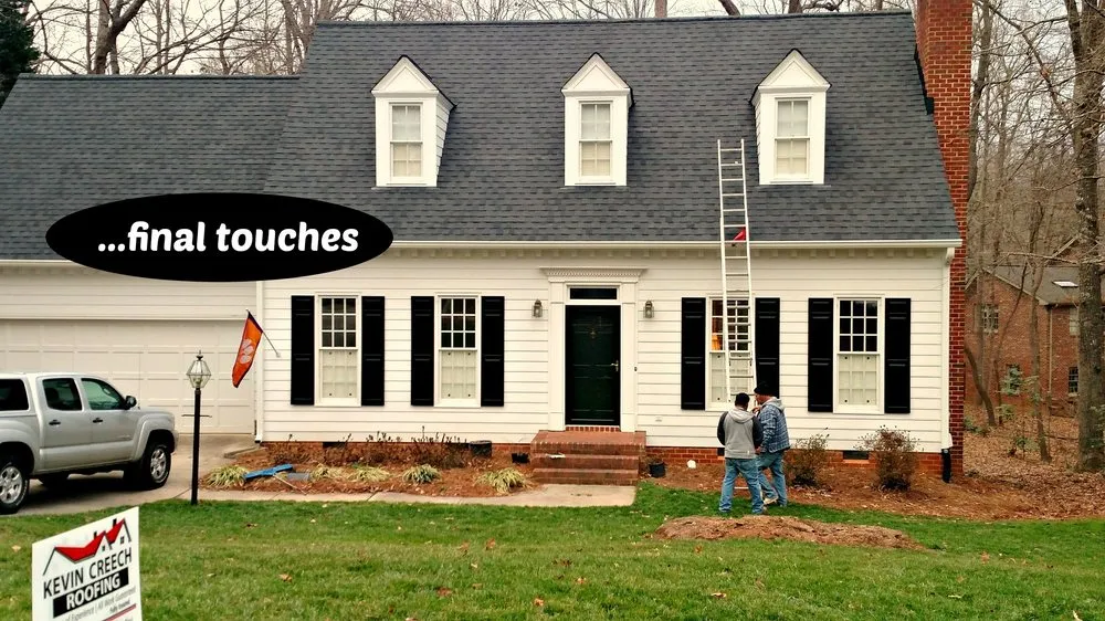 Local residential roofing service with free inspection across Middlesex, NC - Kevin Creech Roofing