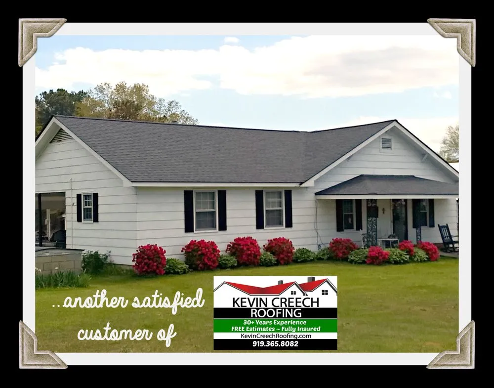 Licensed roof leak repair in Middlesex, NC by Kevin Creech Roofing
