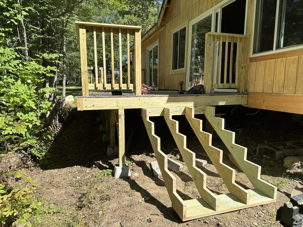Emergency flat roof repair in Princeton, ME by King Builders