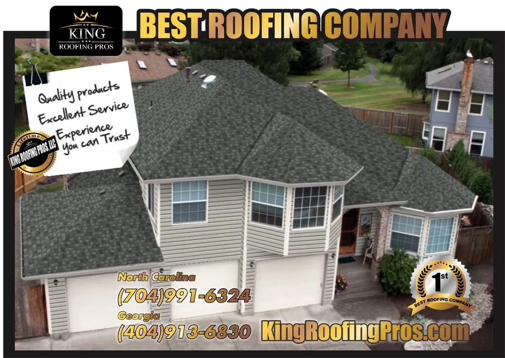 Slide of King Roofing Pros