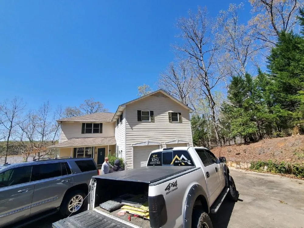 Slide of King Roofing Pros