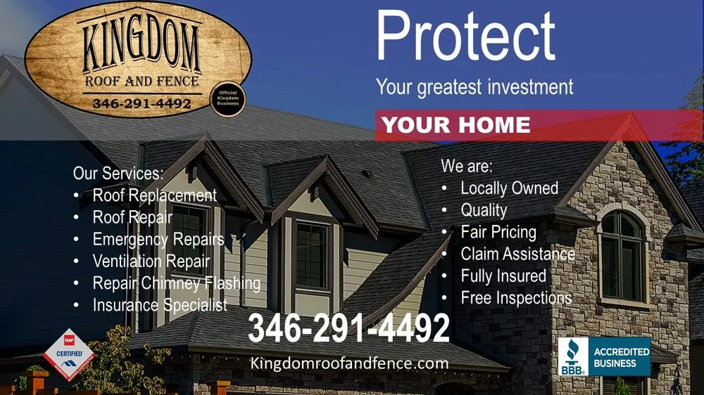 Trusted roof leak repair experts serving Plantersville, TX - Kingdom Roof and Fence