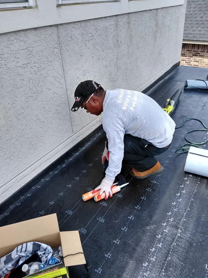 Licensed flat roof repair after storm damage in Plantersville, TX by Kingdom Roof and Fence