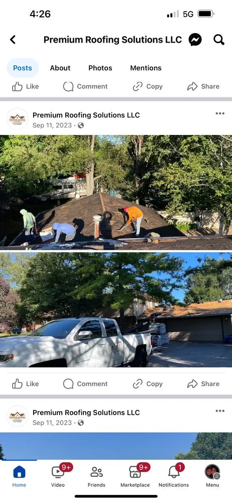 Slide of Kingpin Roofing