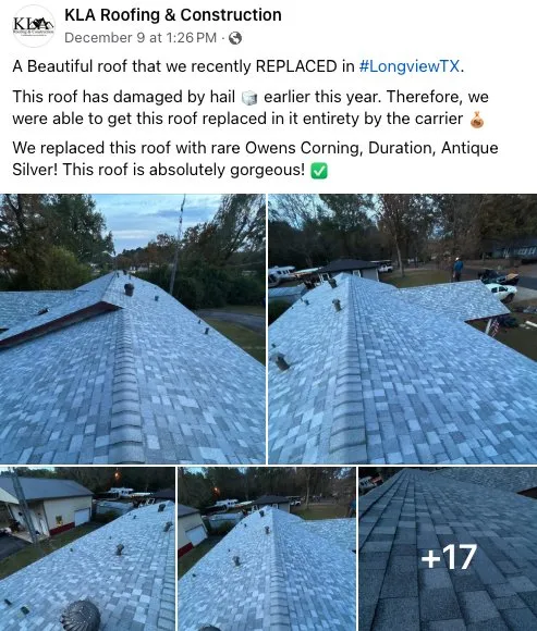 Slide of KLA Roofing & Construction