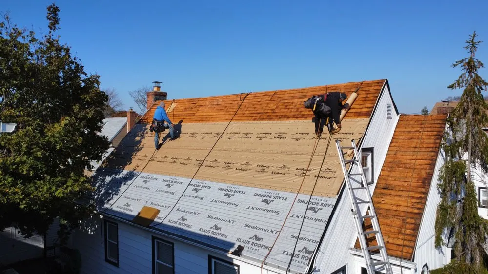 Local metal roofing installation after storm damage across St James, NY - Klaus Roofing Systems by Triple H