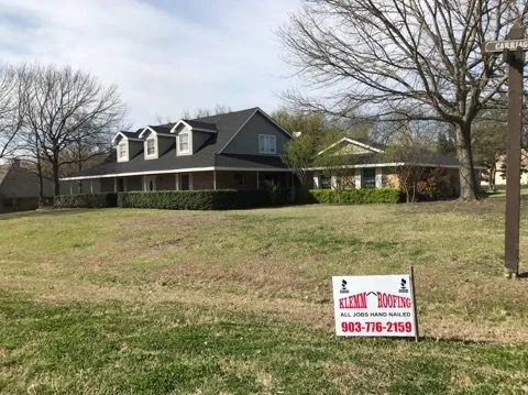 Local roof repair for residential properties in Merit, TX by Klemm Roofing Company