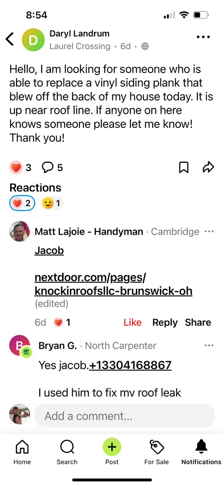 Slide of Knockin Roofs