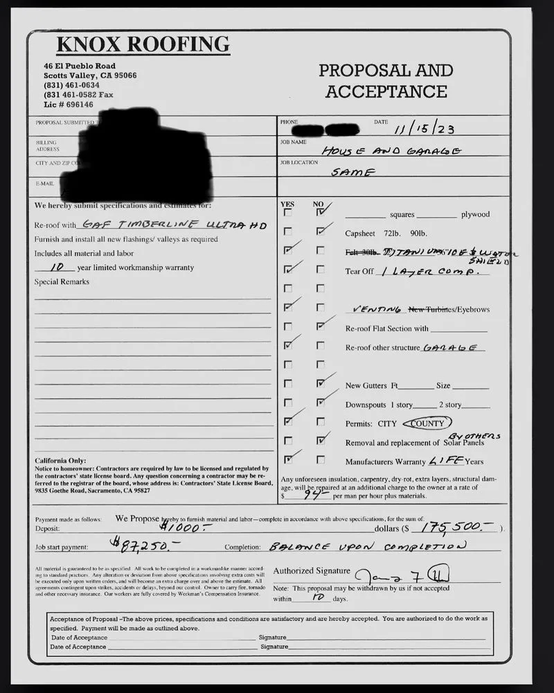 Slide of Knox Roofing