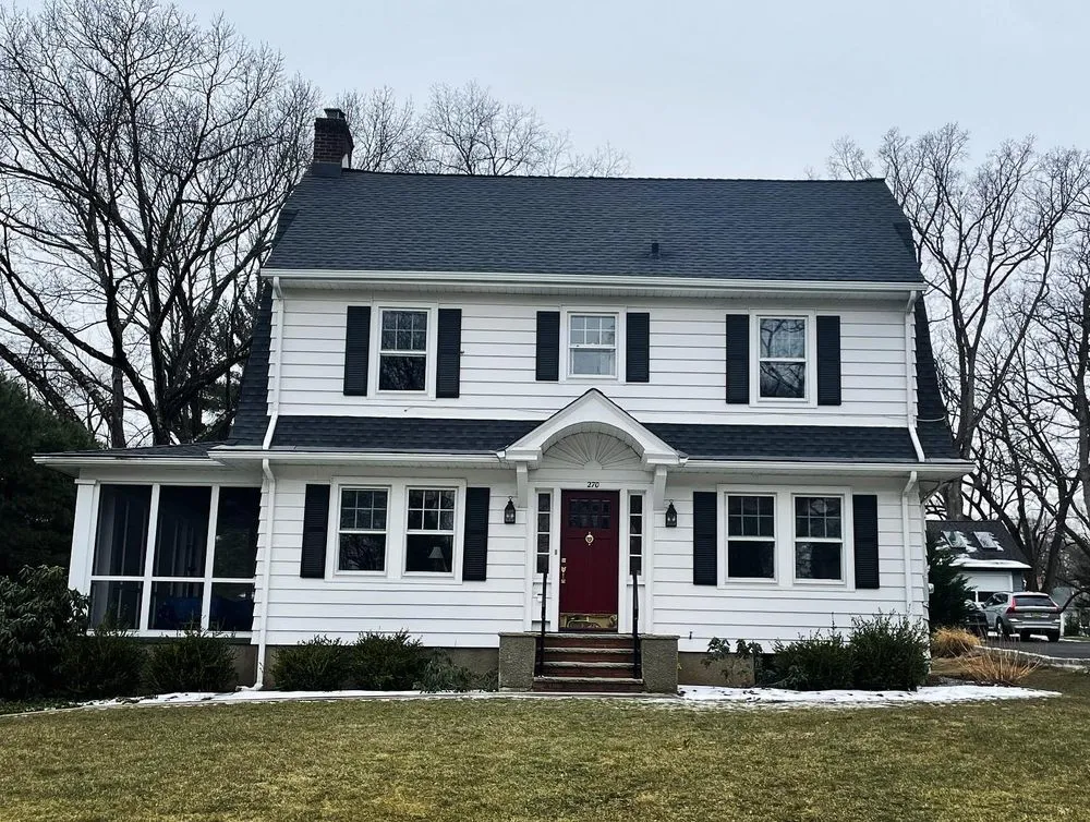 Emergency storm damage roof repair in Pequannock Township, NJ by Kovach Roofing