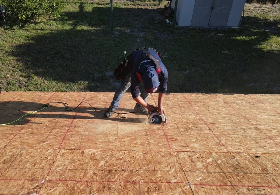 Slide of K&R Roofing Division