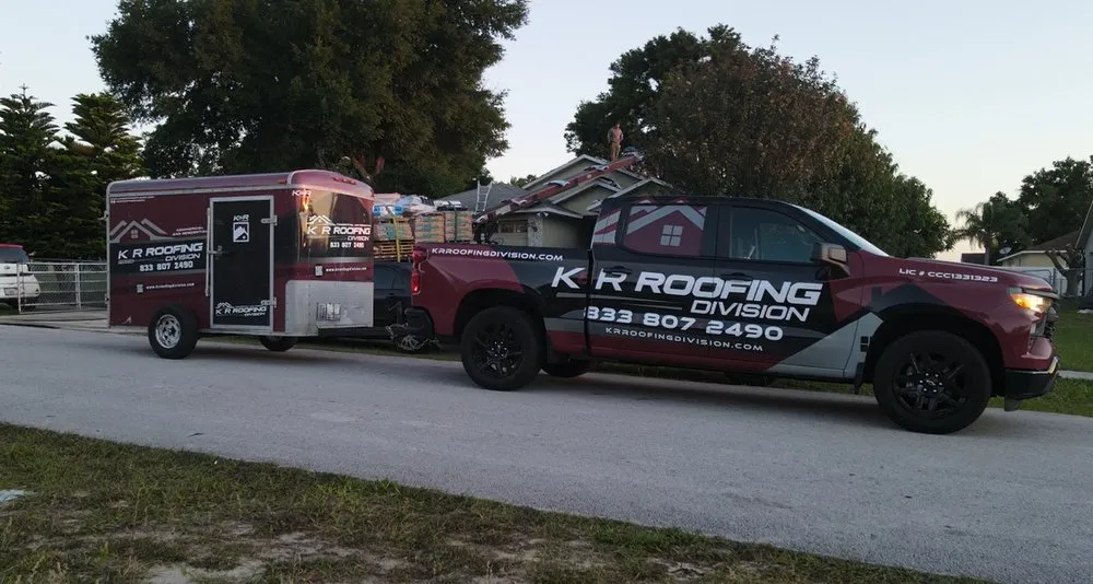 Slide of K&R Roofing Division