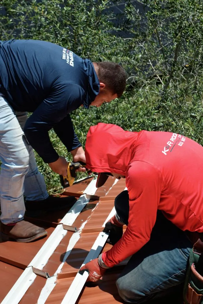 Slide of K&R Roofing Division