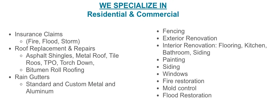 Slide of KY Roofing Plus