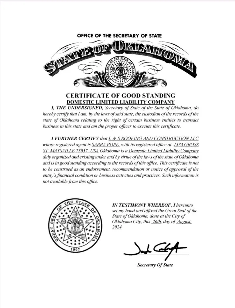 Slide of L & S Roofing and Construction