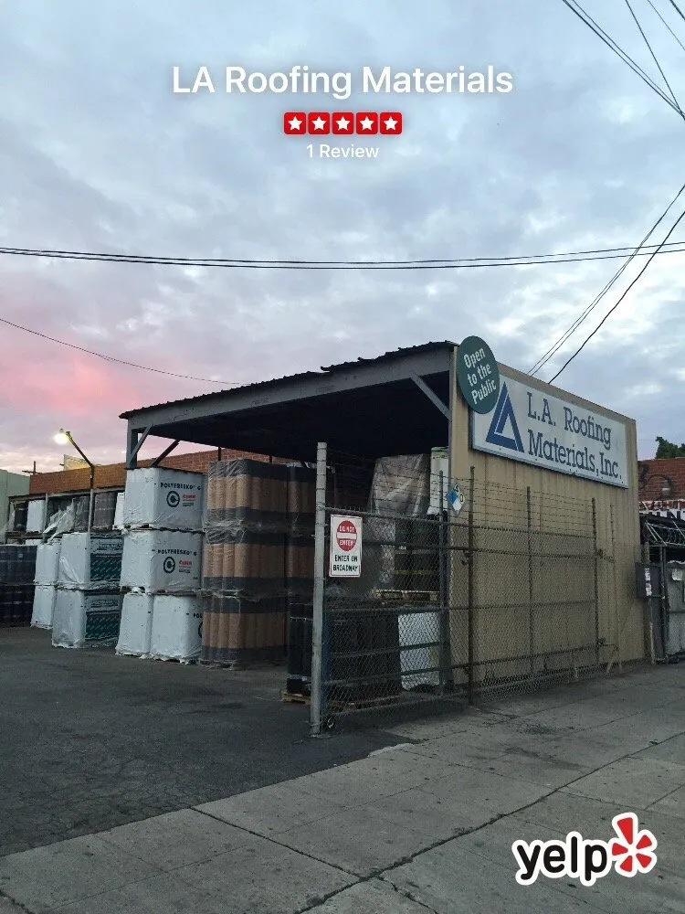 Slide of LA Roofing Materials