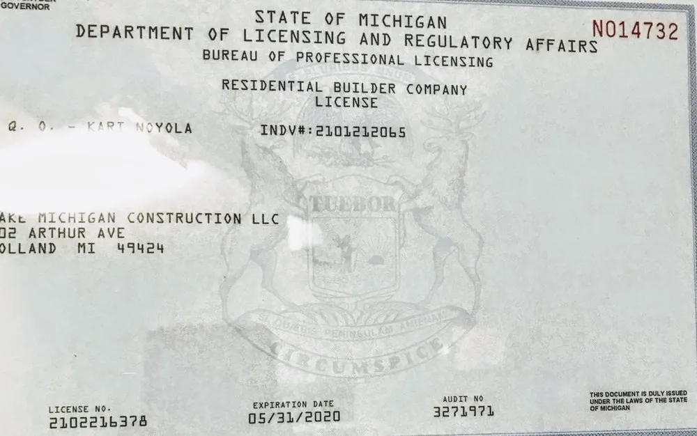 Slide of Lake Michigan Construction & Roofing