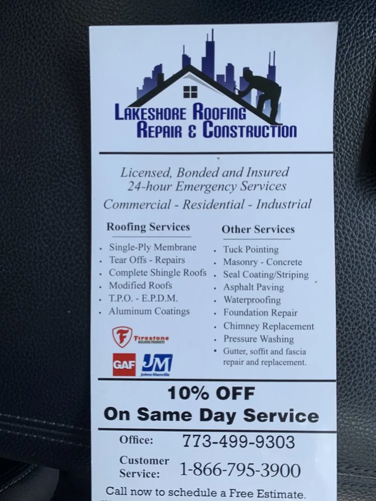 Slide of Lakeshore Roofing Repair & Construction