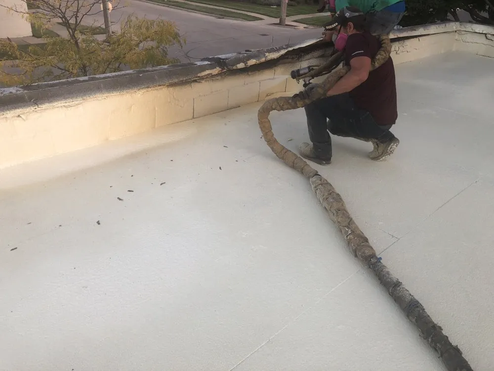Local storm damage roof repair in Lawrence, MI by Lakeside Commercial Roofing