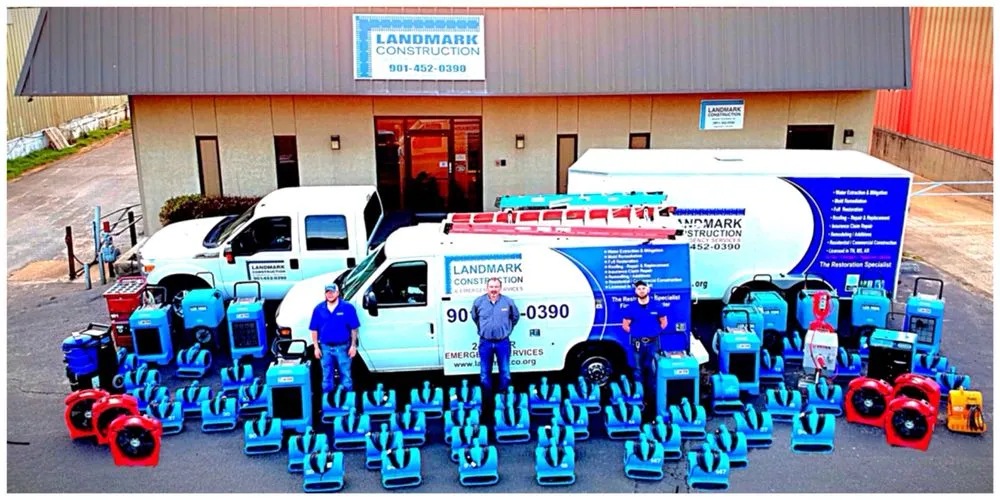 Slide of Landmark Construction and Emergency Services