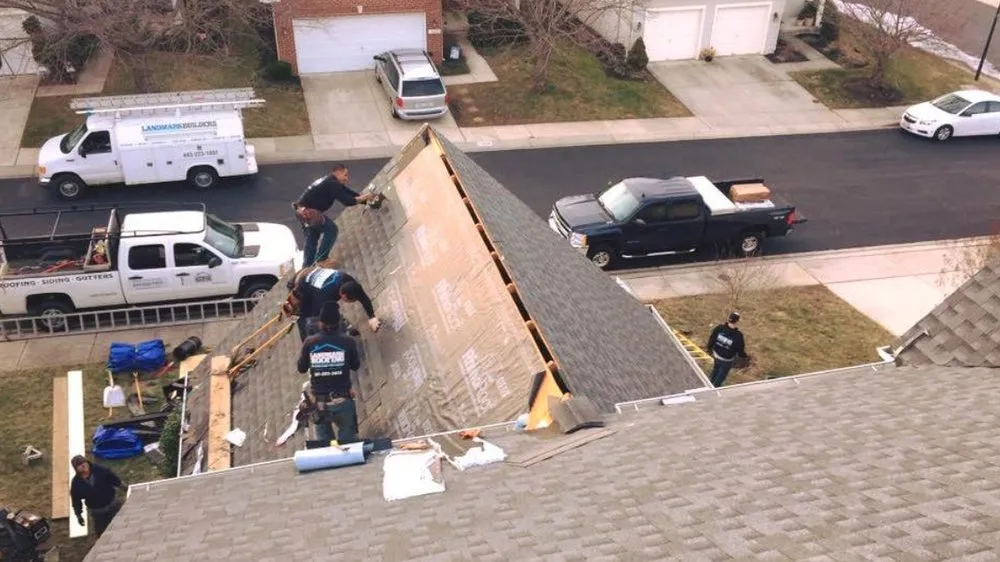 Slide of Landmark Roofing