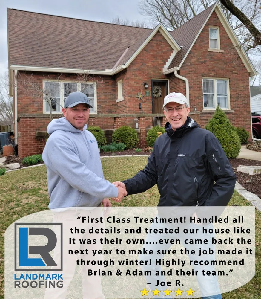 Slide of Landmark Roofing