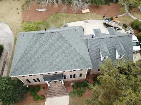 Slide of LandShark Roofing