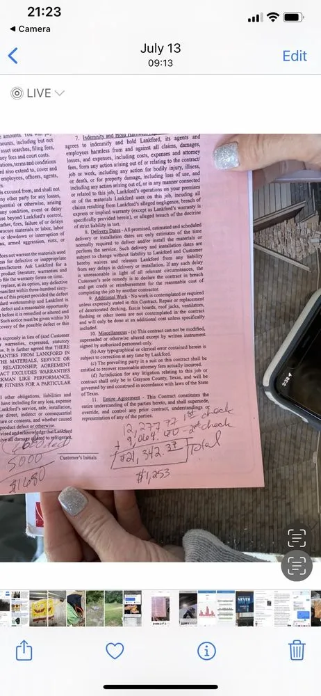 Slide of Lankford Roofing & Construction