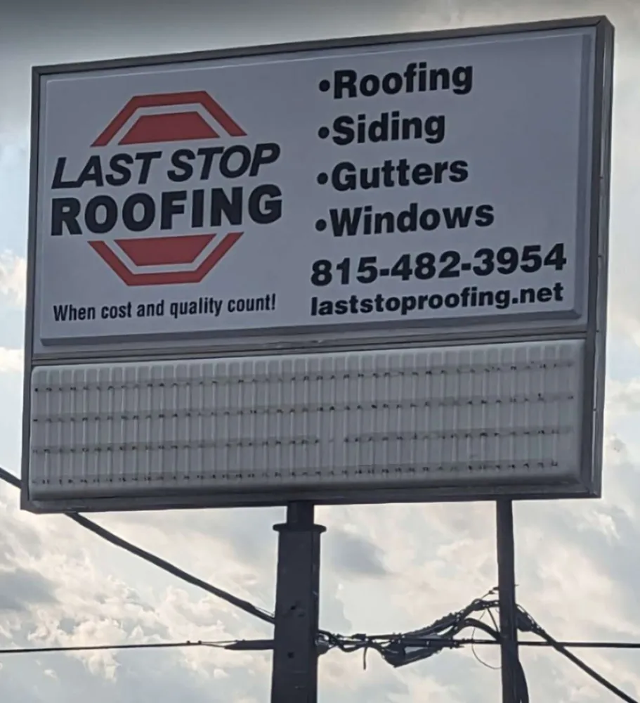 Slide of Last Stop Roofing