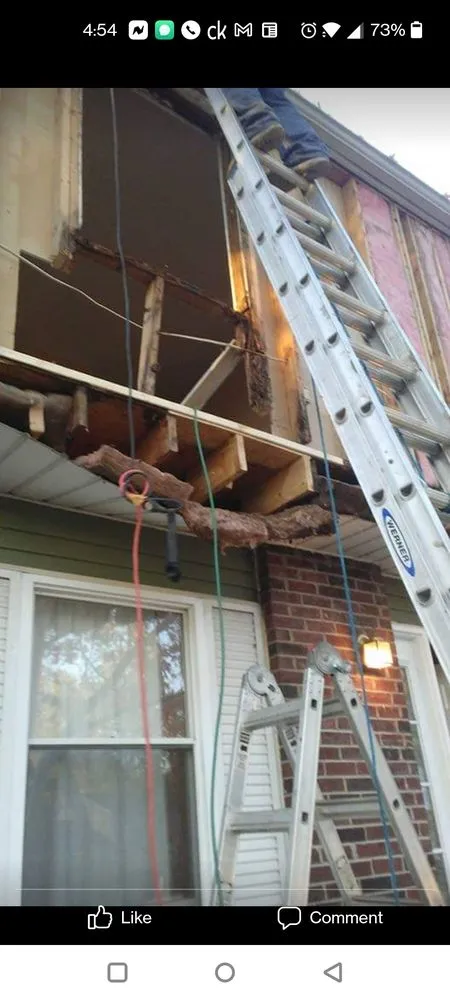 Slide of Lawson's Roofing