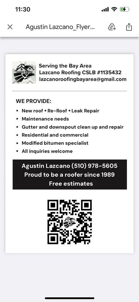 Slide of Lazcano Roofing