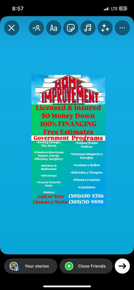 Slide of Laz’s Home Improvement Services