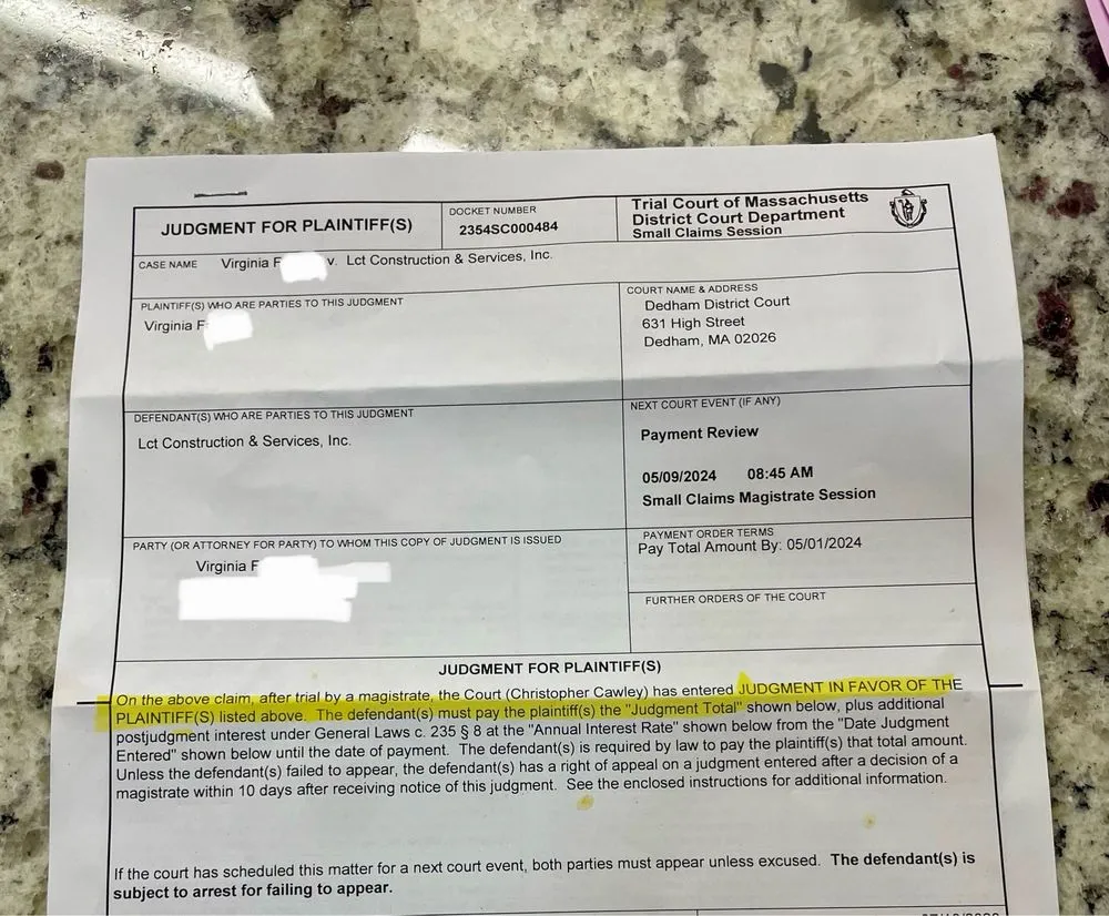 Slide of LCT Construction Services