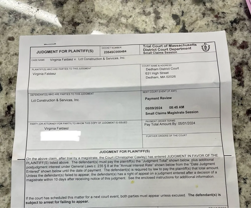 Slide of LCT Construction Services