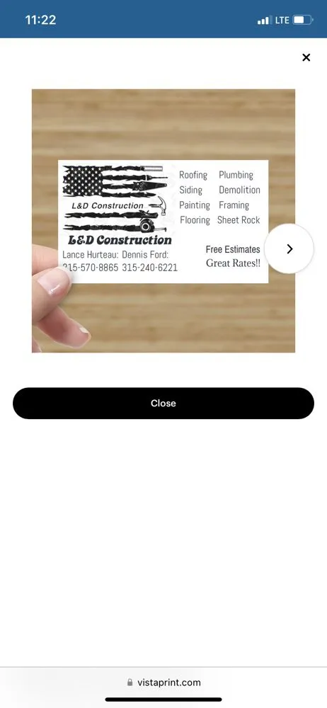 Slide of L&D Construction