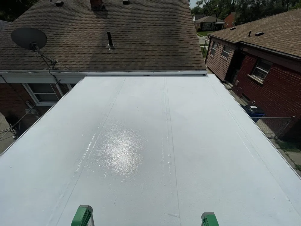 Emergency flat roof repair in St Clair Shores, MI by Leach Construction