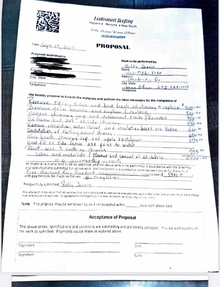 Slide of Leaksmart Roofing