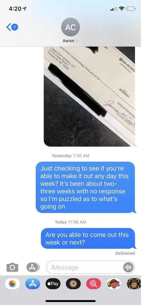 Slide of Legacy Roof Company