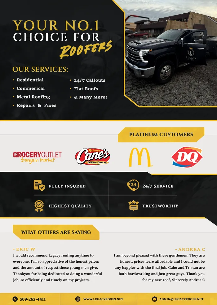 Slide of Legacy Roofing