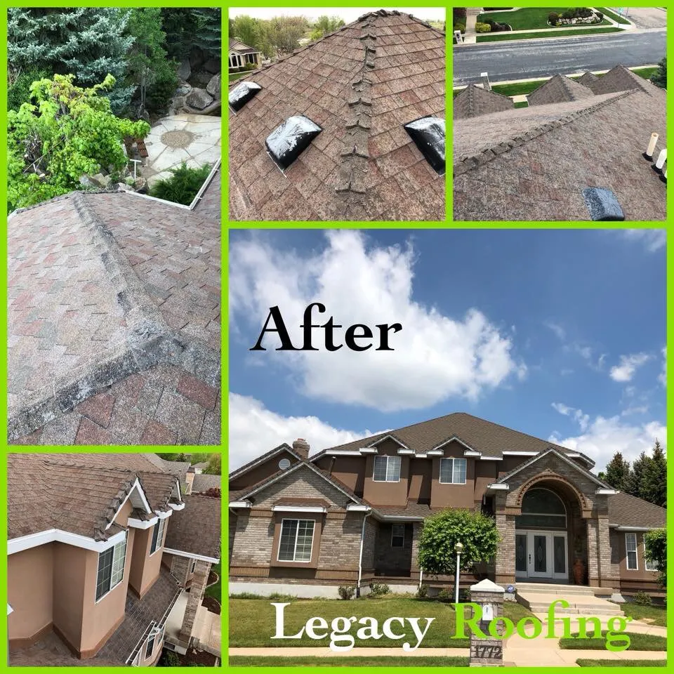 Slide of Legacy Roofing Utah