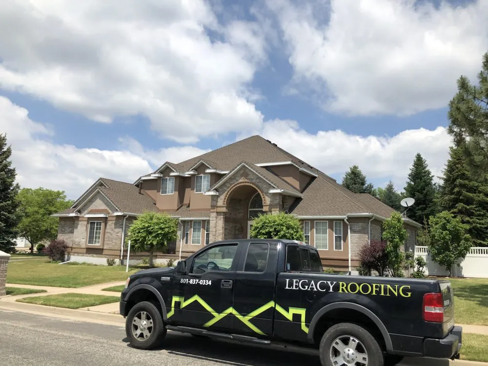 Slide of Legacy Roofing Utah