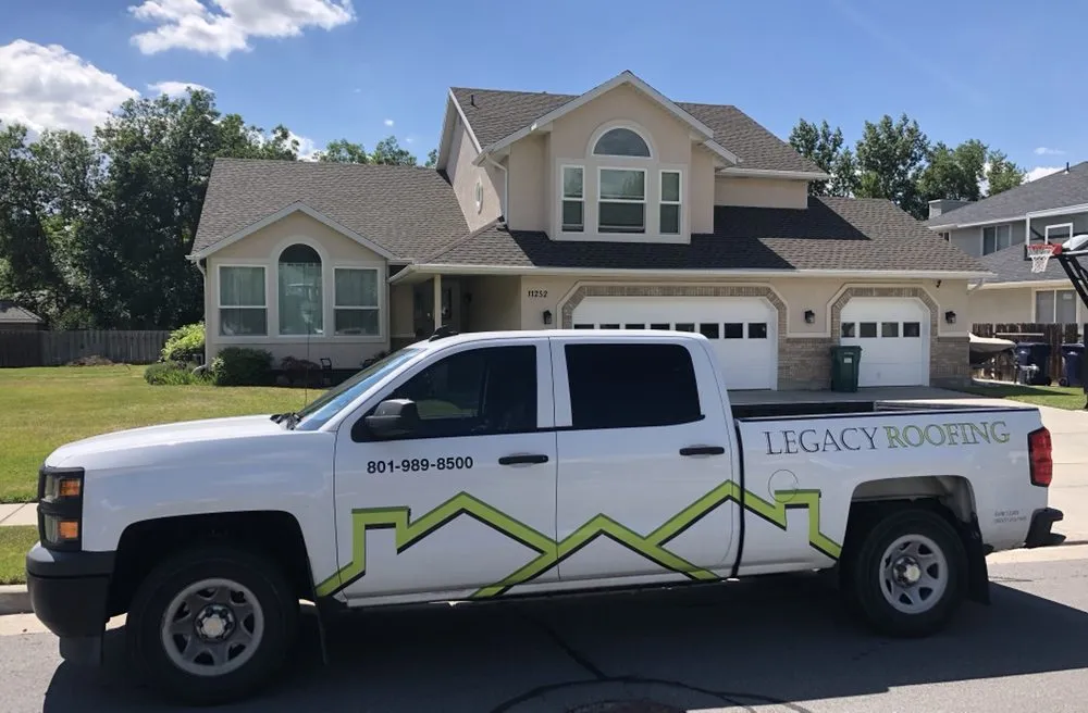 Slide of Legacy Roofing Utah