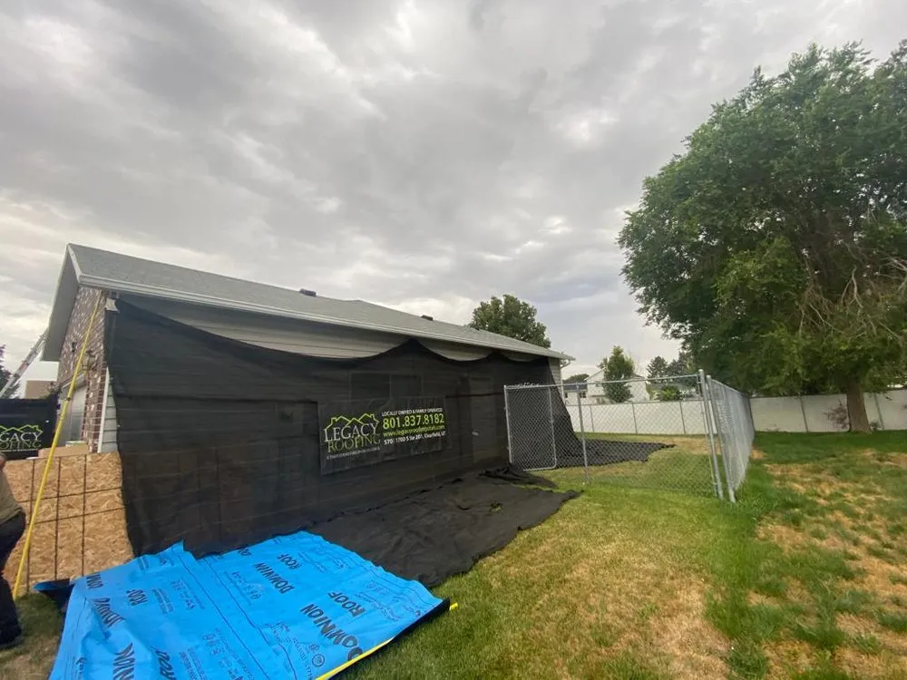 Slide of Legacy Roofing Utah
