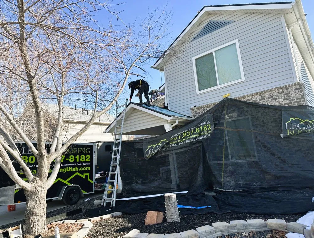 Slide of Legacy Roofing Utah