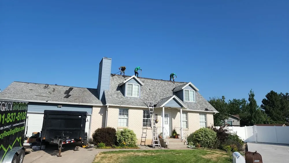 Slide of Legacy Roofing Utah
