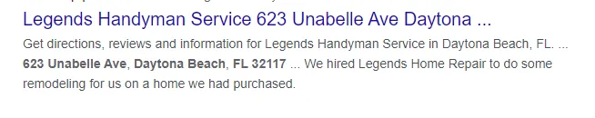 Slide of Legends Handyman Service